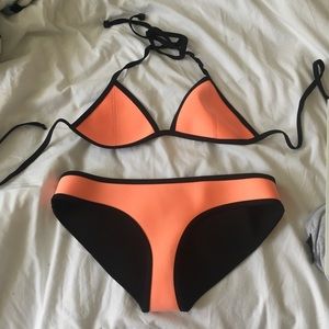 Orange Triangl Swimsuit